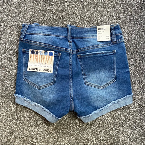 High Rise Jean Shorts - Picture 2 of 11